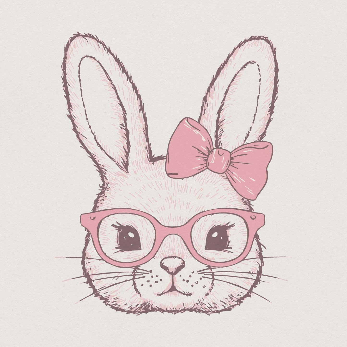 Retro Easter Bunny PNG, Happy Easter PNG - 300 DPI Design for T-Shirt