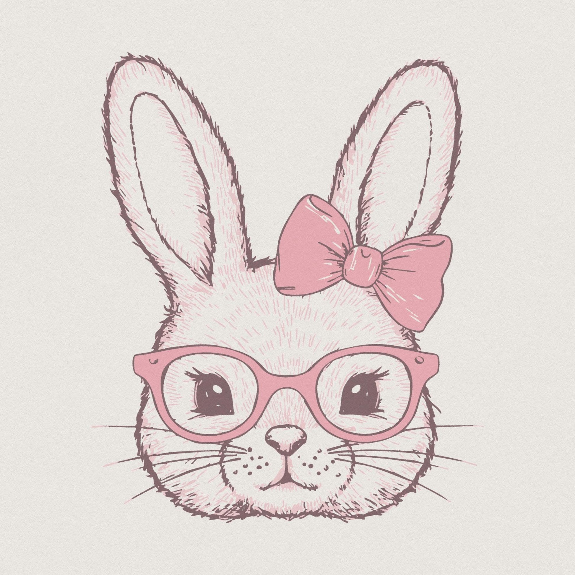 Retro Easter Bunny PNG, Happy Easter PNG - 300 DPI Design for T-Shirt
