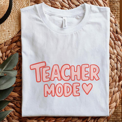 Teacher Mode PNG, Funny Teacher Life Sublimation - 300 DPI Design for