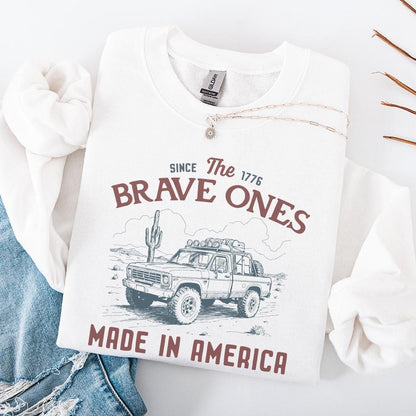 Land Of The Free Home Of The Brave PNG, 4th Of July Sublimation Design -