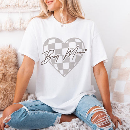 Boy Mom PNG, Mother's Day Sublimation - 300 DPI Design for T-Shirt