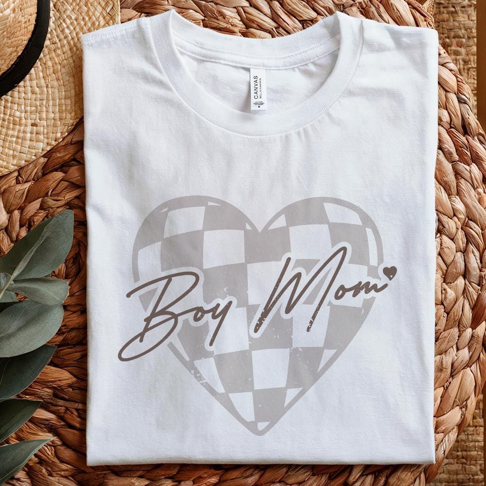 Boy Mom PNG, Mother's Day Sublimation - 300 DPI Design for T-Shirt