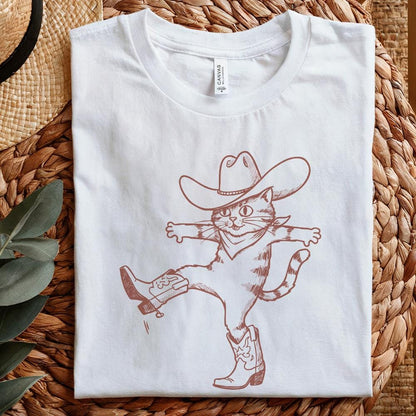 Funny Cat Design Png, Western Cowboy Cat - 300 DPI Design for T-Shirt