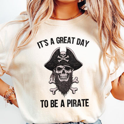 It's a Great Day to Be a Pirate png, Pirate Mascot School Spirit - 300