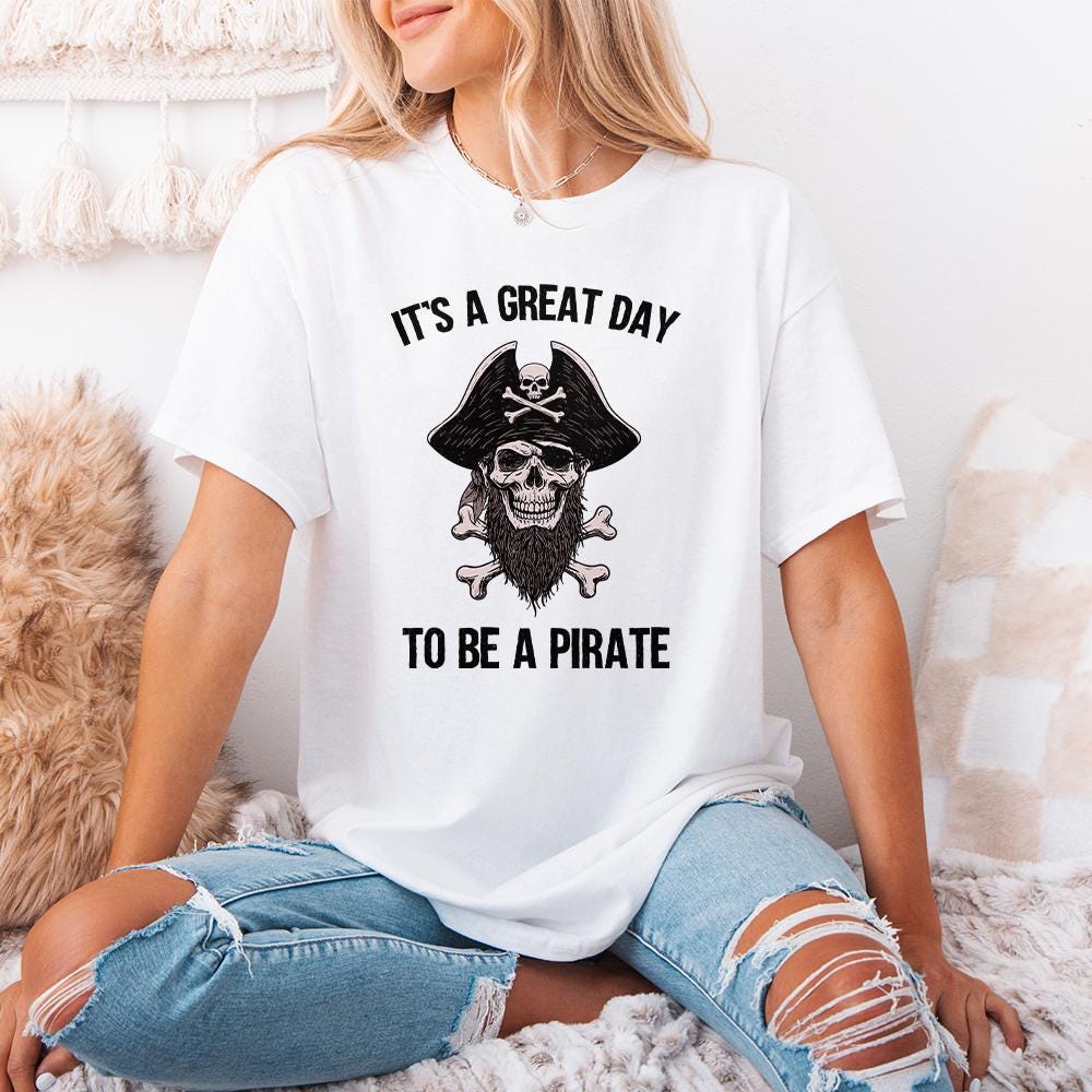 It's a Great Day to Be a Pirate png, Pirate Mascot School Spirit - 300