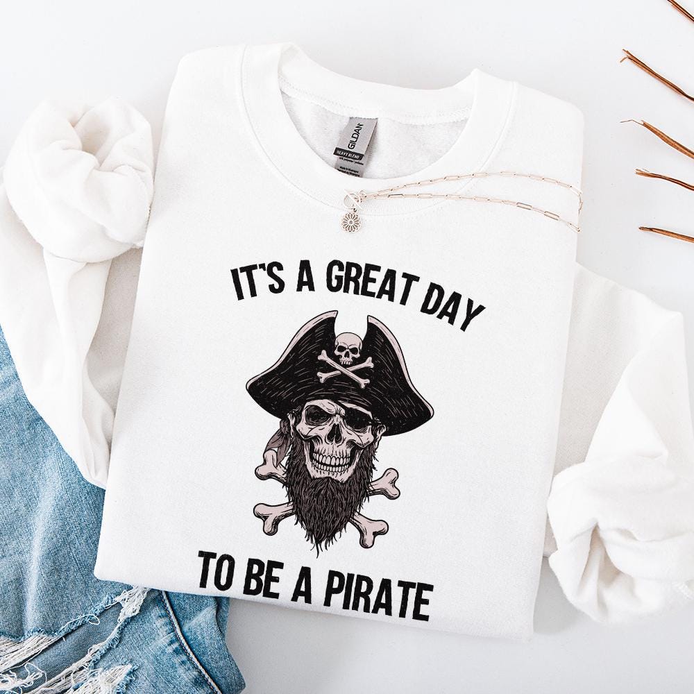 It's a Great Day to Be a Pirate png, Pirate Mascot School Spirit - 300