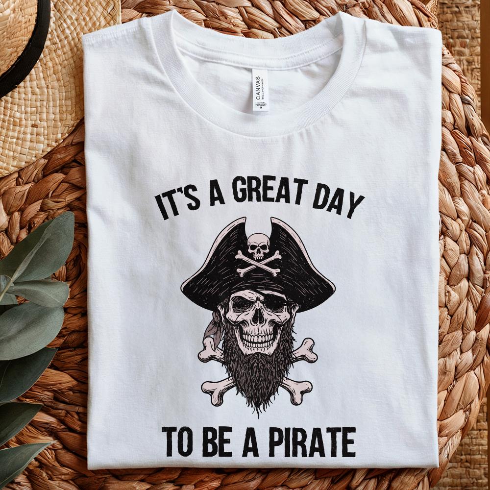 It's a Great Day to Be a Pirate png, Pirate Mascot School Spirit - 300