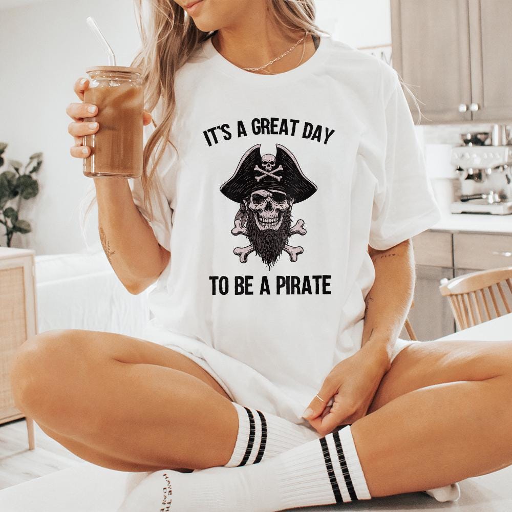 It's a Great Day to Be a Pirate png, Pirate Mascot School Spirit - 300