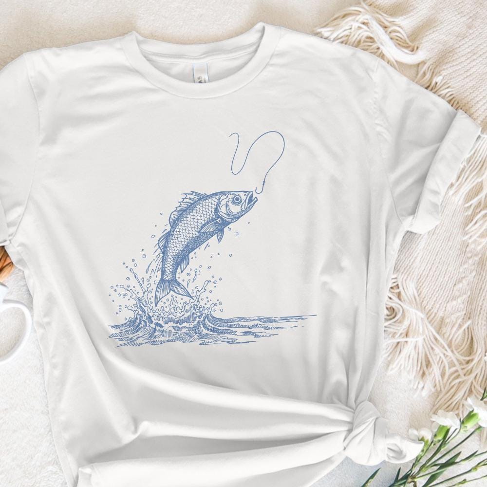 Bass Fishing PNG, Bass Fish Clipart - 300 DPI Design for T-Shirt