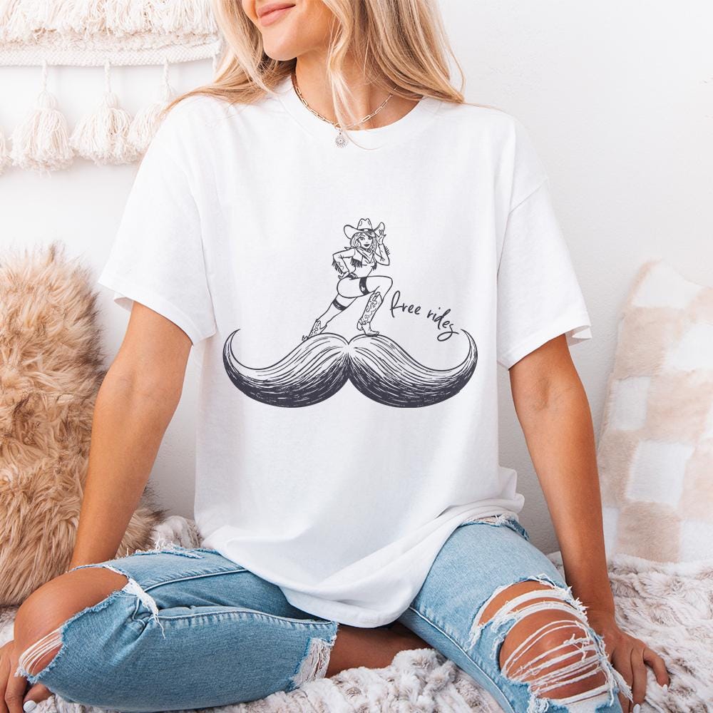 Free Rides PNG, Funny Mens Beard PNG - 300 DPI Design for T-Shirt