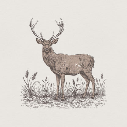 Deer PNG, Deer Clipart - 300 DPI Design for T-Shirt