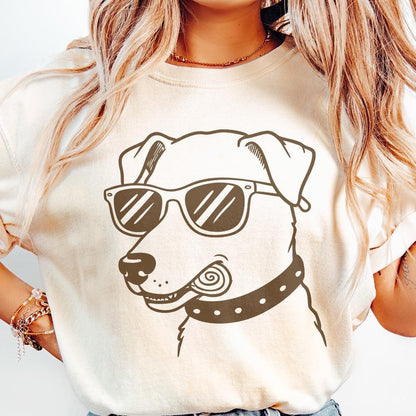 Funny Dog with Sunglasses PNG Clipart for Summer Dog Breeds PNG