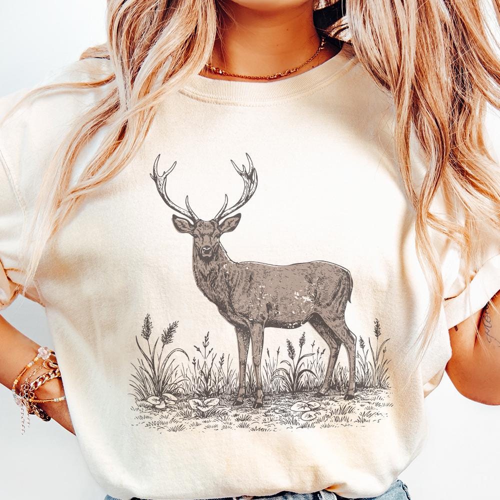 Deer PNG, Deer Clipart - 300 DPI Design for T-Shirt
