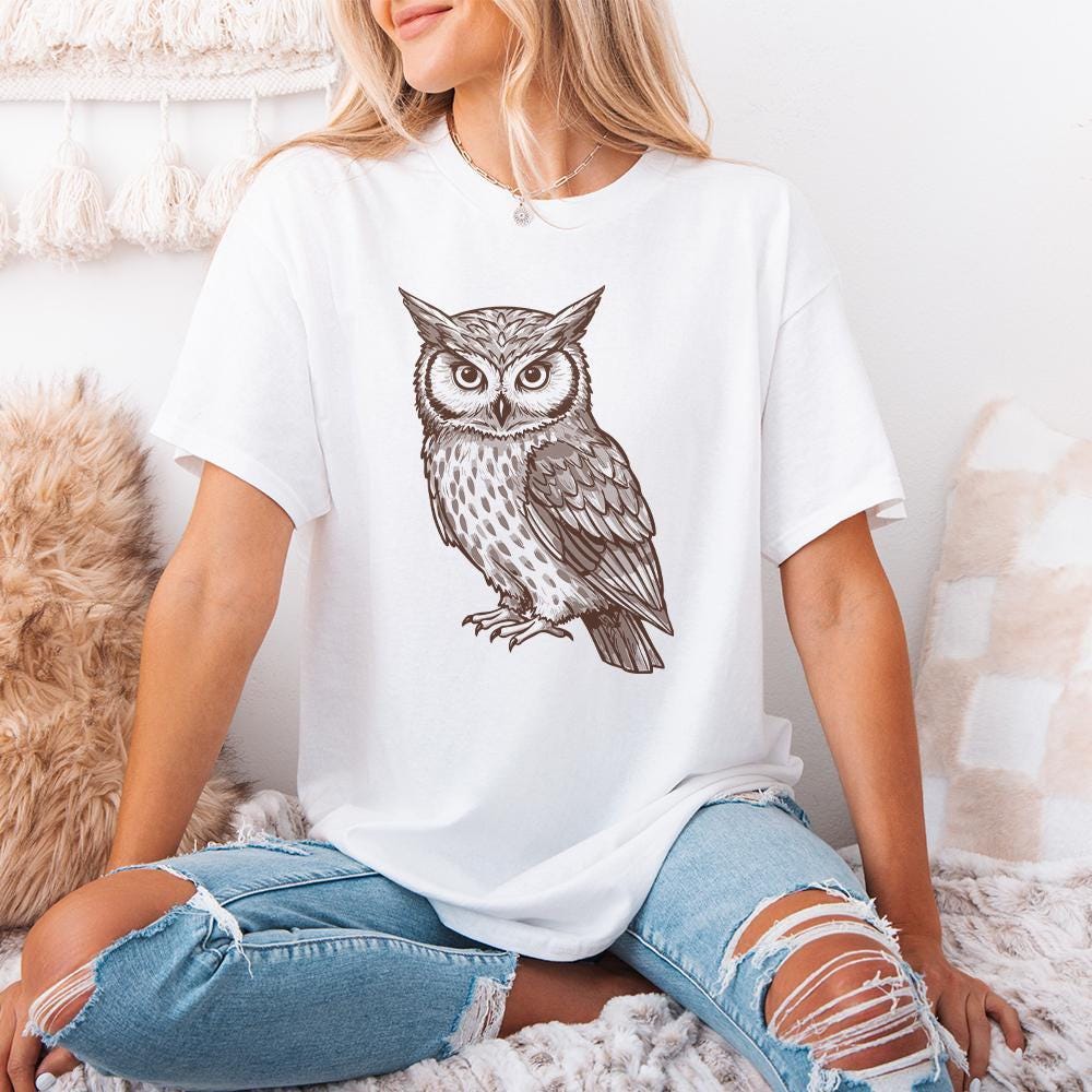 Owl PNG, Owl Vector - 300 DPI Design for T-Shirt