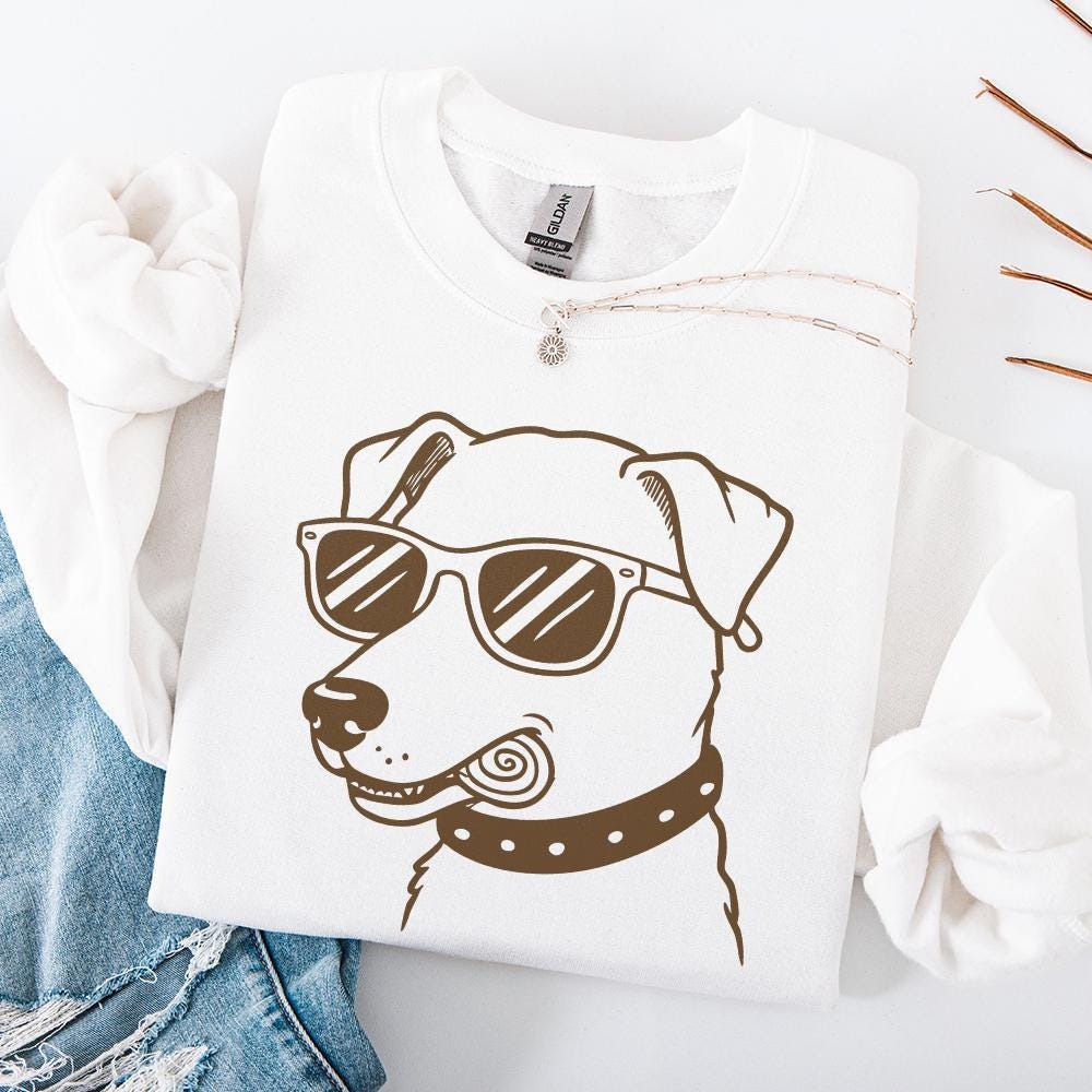 Funny Dog with Sunglasses PNG Clipart for Summer Dog Breeds PNG