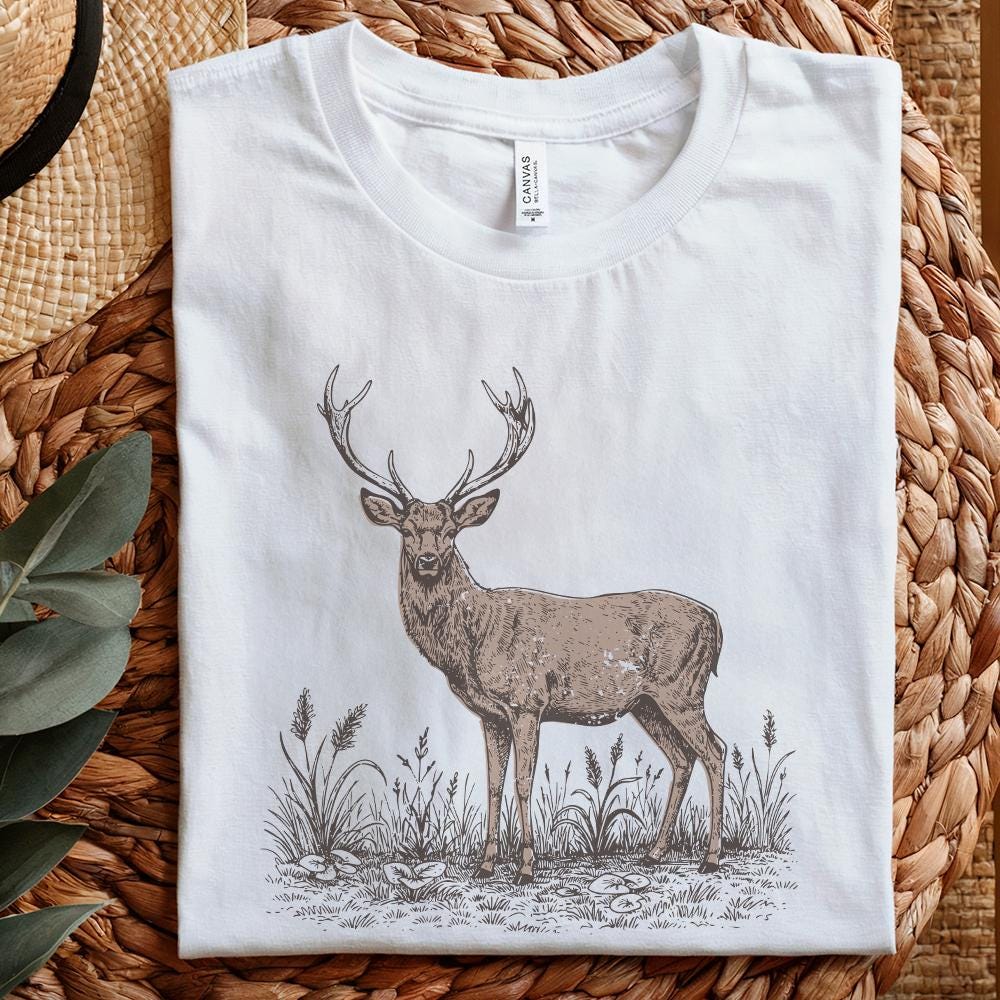 Deer PNG, Deer Clipart - 300 DPI Design for T-Shirt