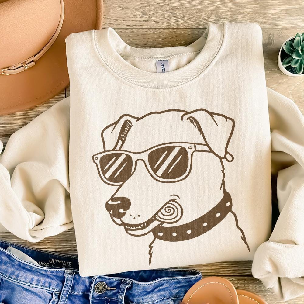 Funny Dog with Sunglasses PNG Clipart for Summer Dog Breeds PNG