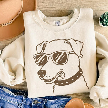 Funny Dog with Sunglasses PNG Clipart for Summer Dog Breeds PNG