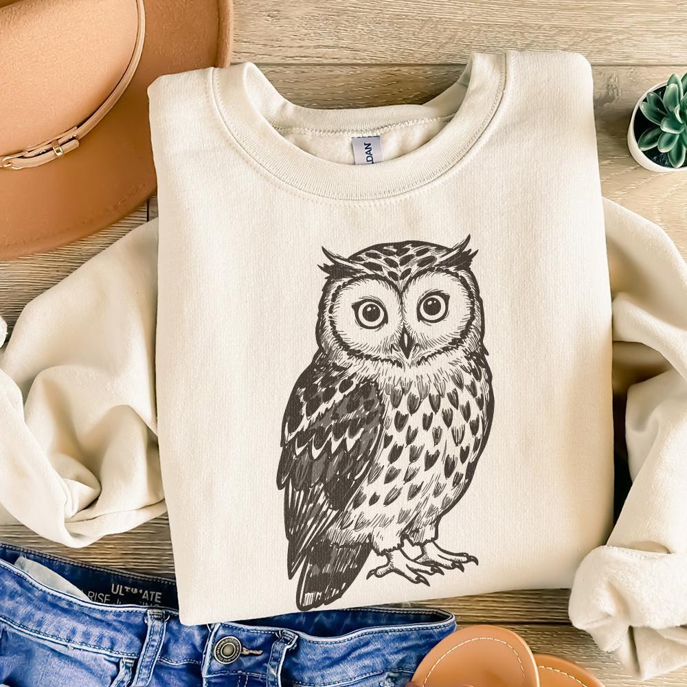 Owl PNG, Digital Download for Sublimation - 300 DPI Design for T-Shirt