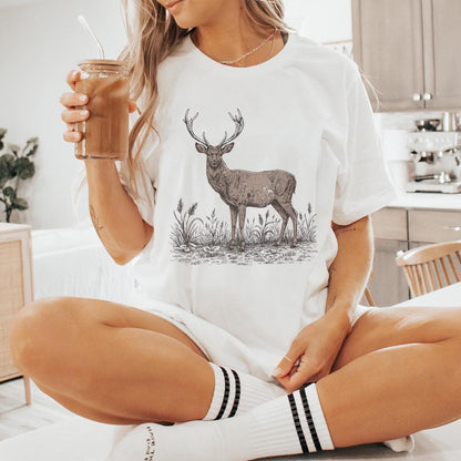 Deer PNG, Deer Clipart - 300 DPI Design for T-Shirt