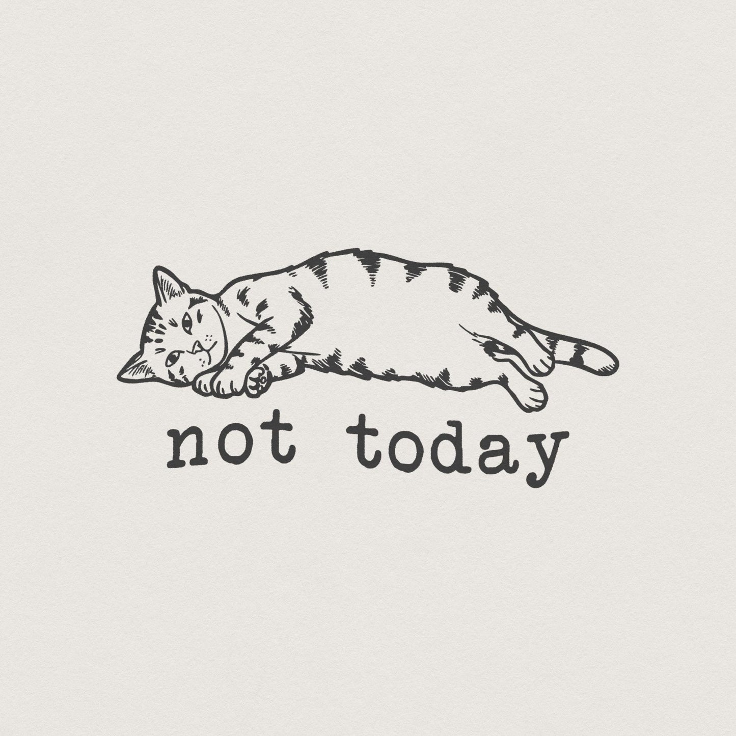 Lazy Cat PNG, Funny Cat PNG - 300 DPI Design for T-Shirt