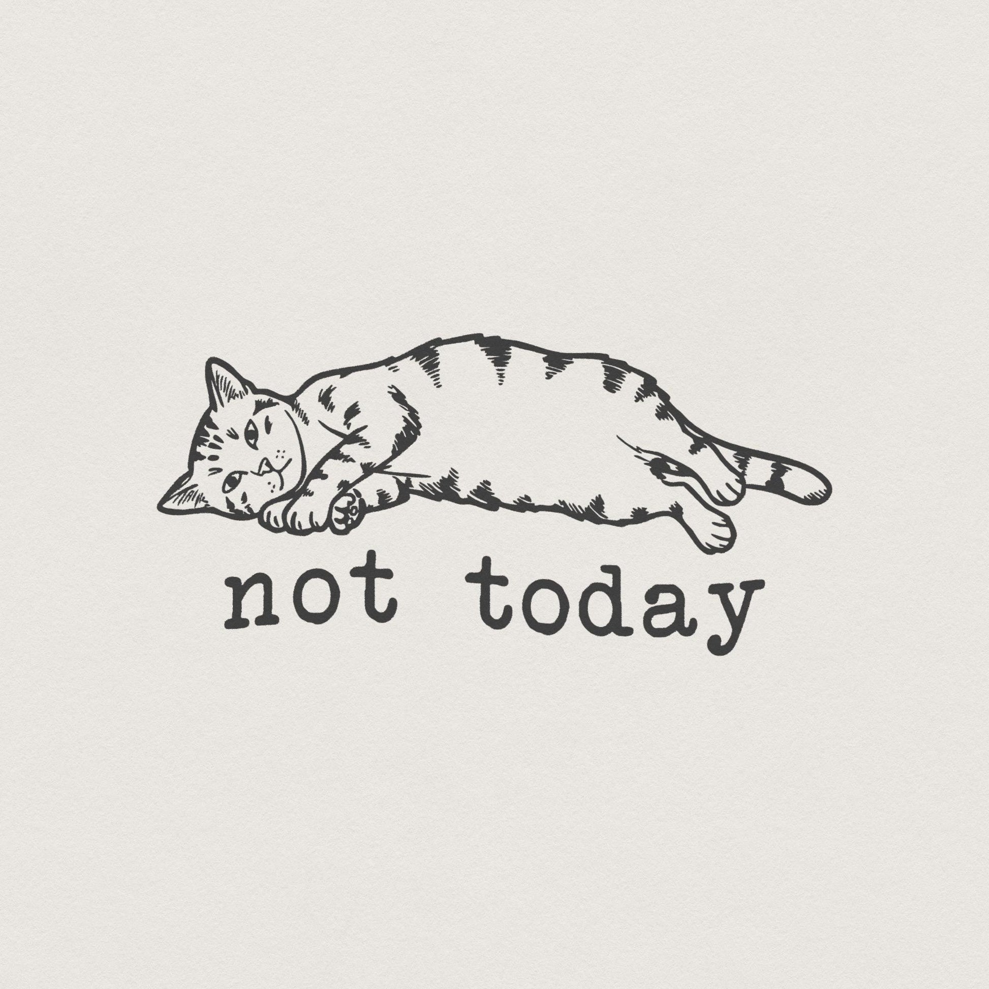 Lazy Cat PNG, Funny Cat PNG - 300 DPI Design for T-Shirt