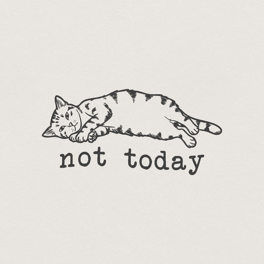 Lazy Cat PNG, Funny Cat PNG - 300 DPI Design for T-Shirt