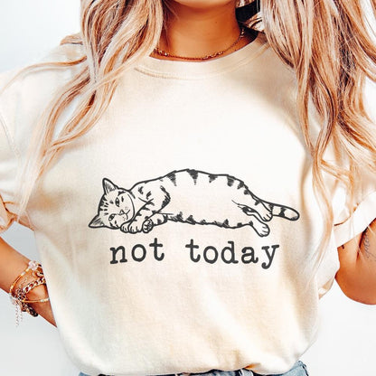 Lazy Cat PNG, Funny Cat PNG - 300 DPI Design for T-Shirt