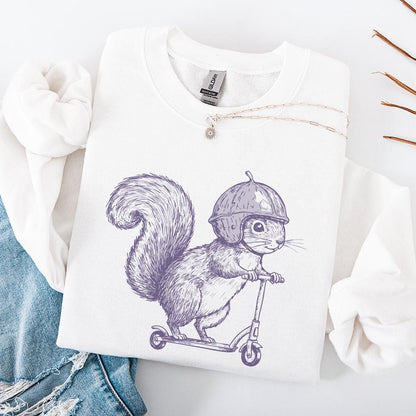 Cute Squirrel PNG Clipart, Funny Quirky Squirrel Design - 300 DPI Design