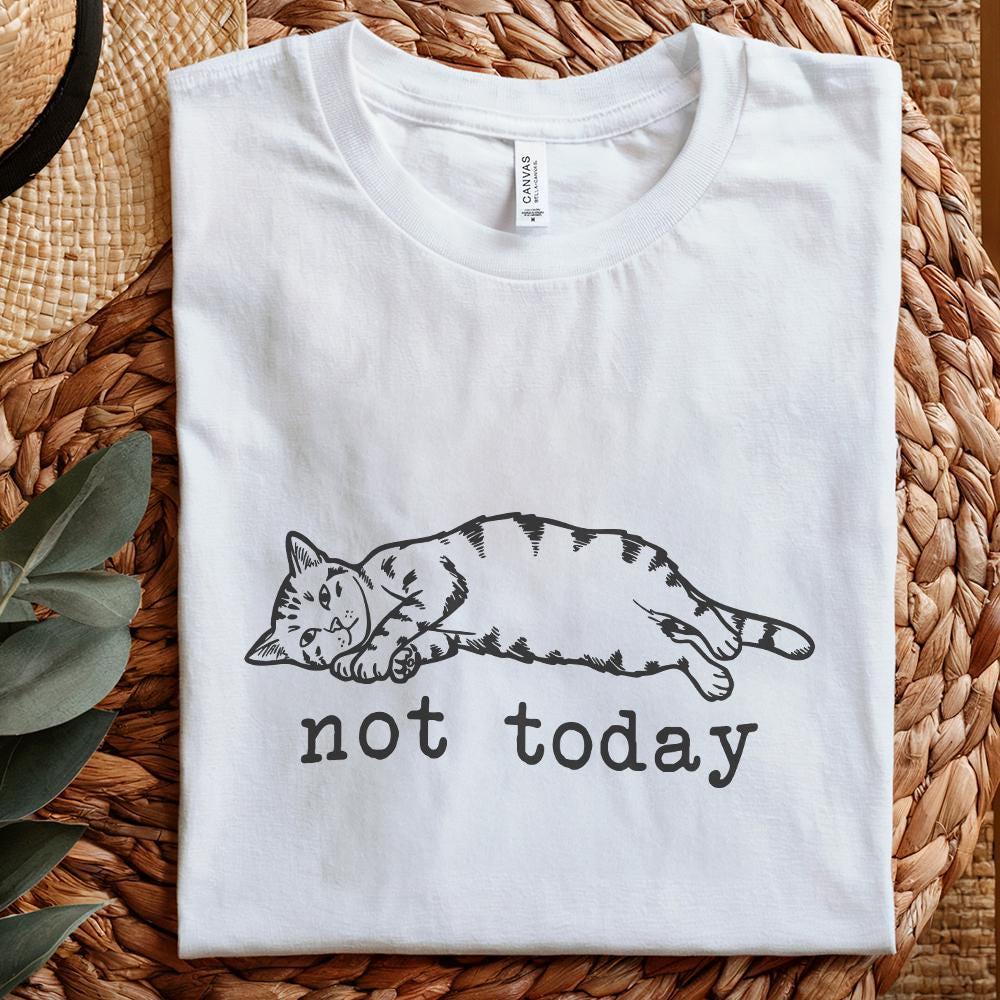 Lazy Cat PNG, Funny Cat PNG - 300 DPI Design for T-Shirt