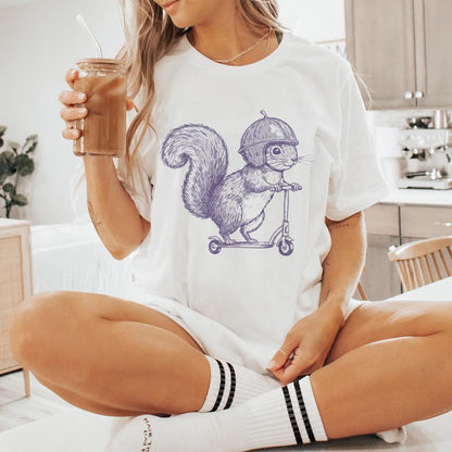 Cute Squirrel PNG Clipart, Funny Quirky Squirrel Design - 300 DPI Design