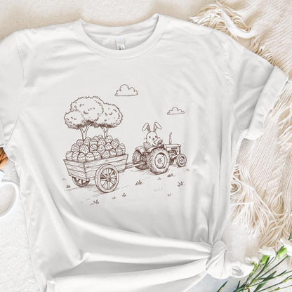 Farm Tractor, Easter Tractor PNG - 300 DPI Design for T-Shirt