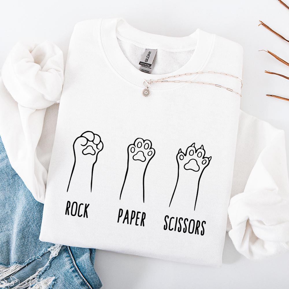 Cat Paw PNG, Rock Paper Scissors - 300 DPI Design for T-Shirt