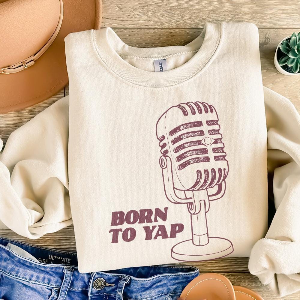 Born to Yap PNG, Trendy png - 300 DPI Design for T-Shirt