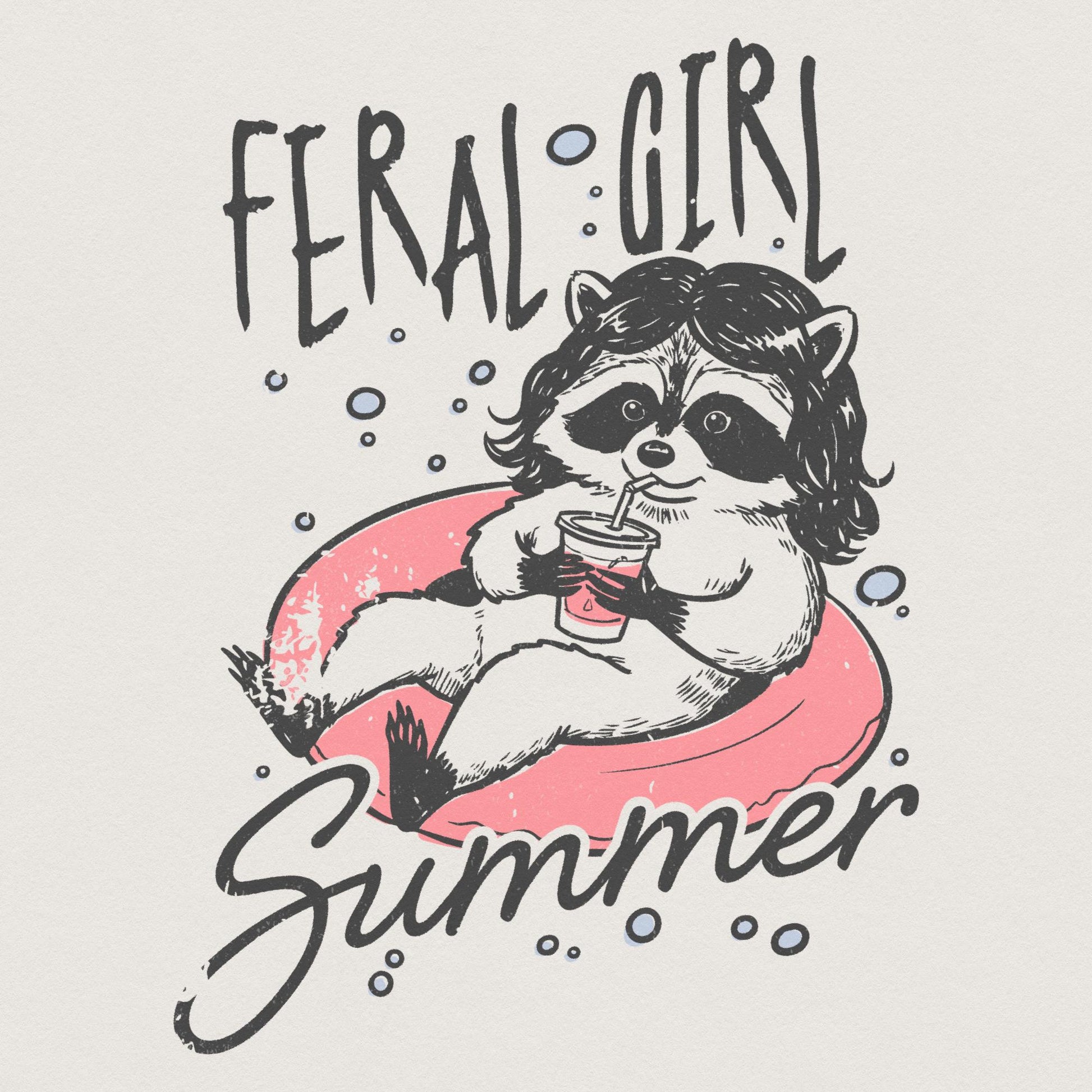 Feral Girl Summer Png, Feelin Feral Png - 300 DPI Design for T-Shirt