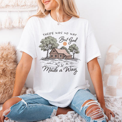 Christian Country Faith PNG, But God Scripture - 300 DPI Design for T-Shirt