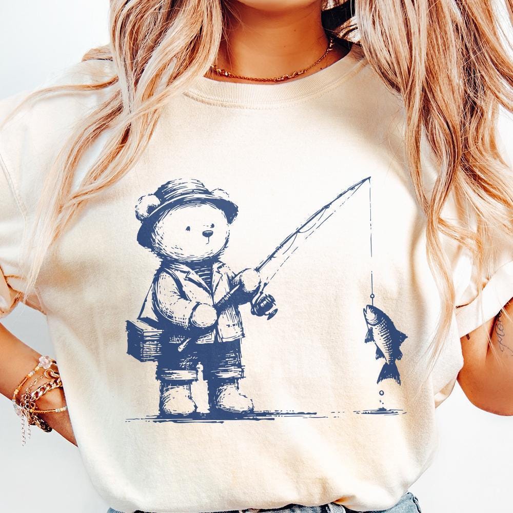 Fisherman Aesthetic PNG, Summer PNG - 300 DPI Design for T-Shirt