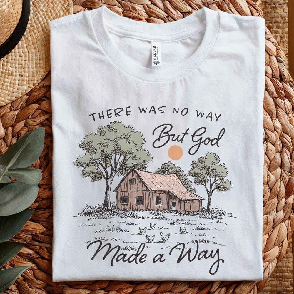 Christian Country Faith PNG, But God Scripture - 300 DPI Design for T-Shirt