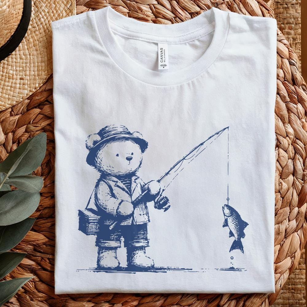 Fisherman Aesthetic PNG, Summer PNG - 300 DPI Design for T-Shirt