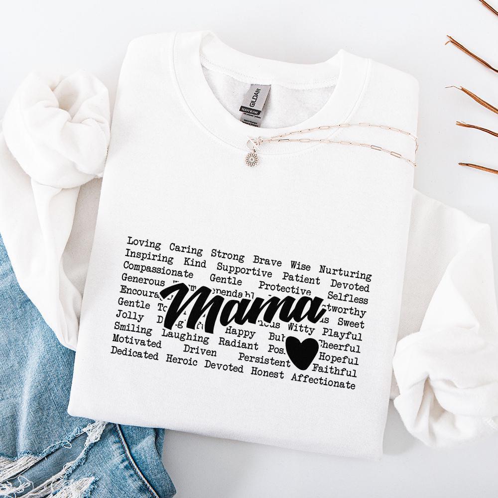 Mama Words Png, Sublimation Design - 300 DPI Design for T-Shirt