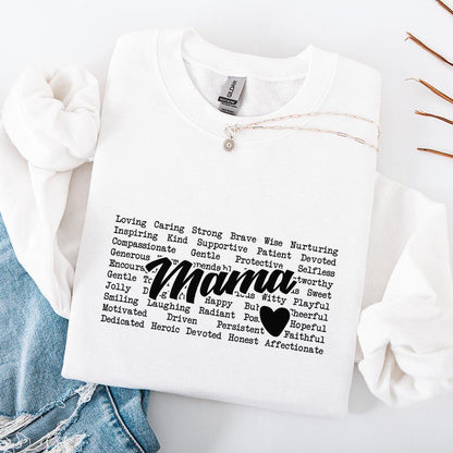 Mama Words Png, Sublimation Design - 300 DPI Design for T-Shirt