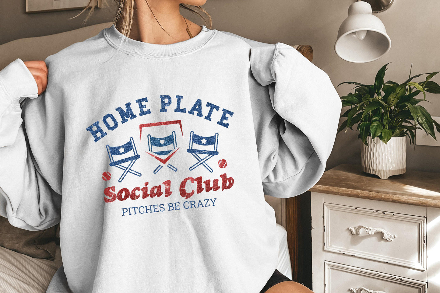 Glitter Home Plate Social Club PNG, Baseball Mom Sublimation PNG - 300