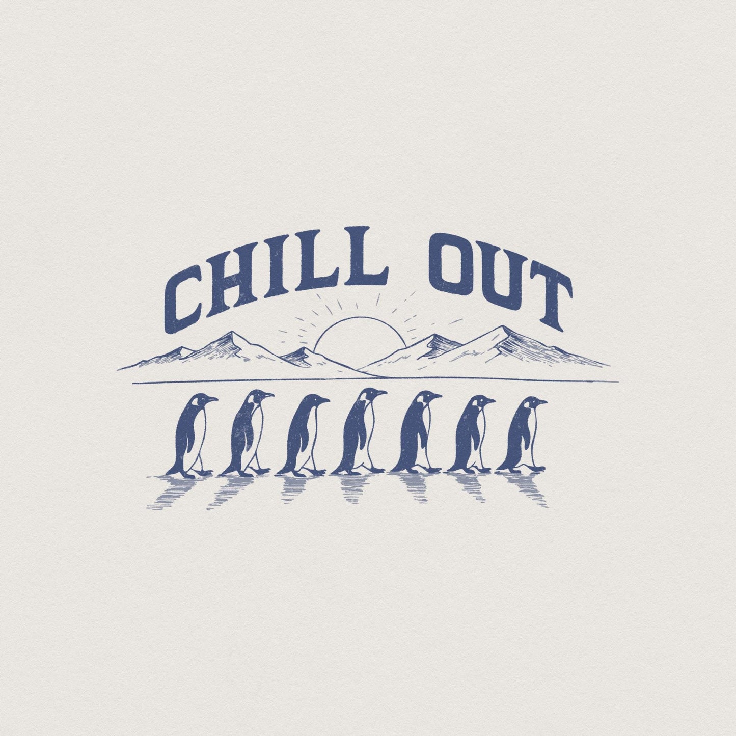 Funny Penguins Digital Clipart with Cute Sayings in PNG Format Vintage