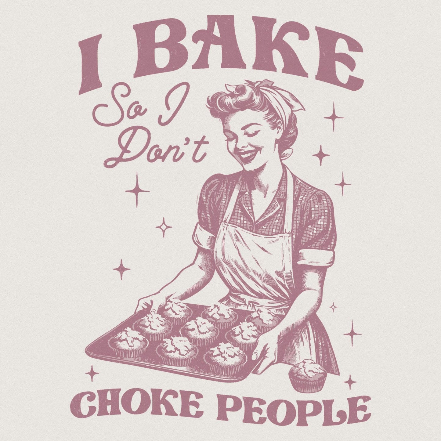 Retro Baking PNG, Vintage Baker Design - 300 DPI Design for T-Shirt