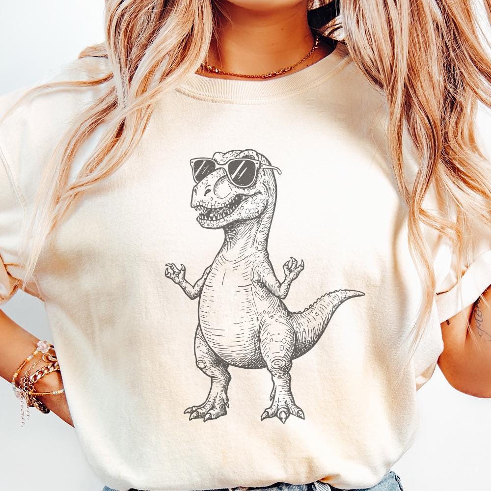 T Rex Dinosaur Png, Funny Dinosaur png - 300 DPI Design for T-Shirt