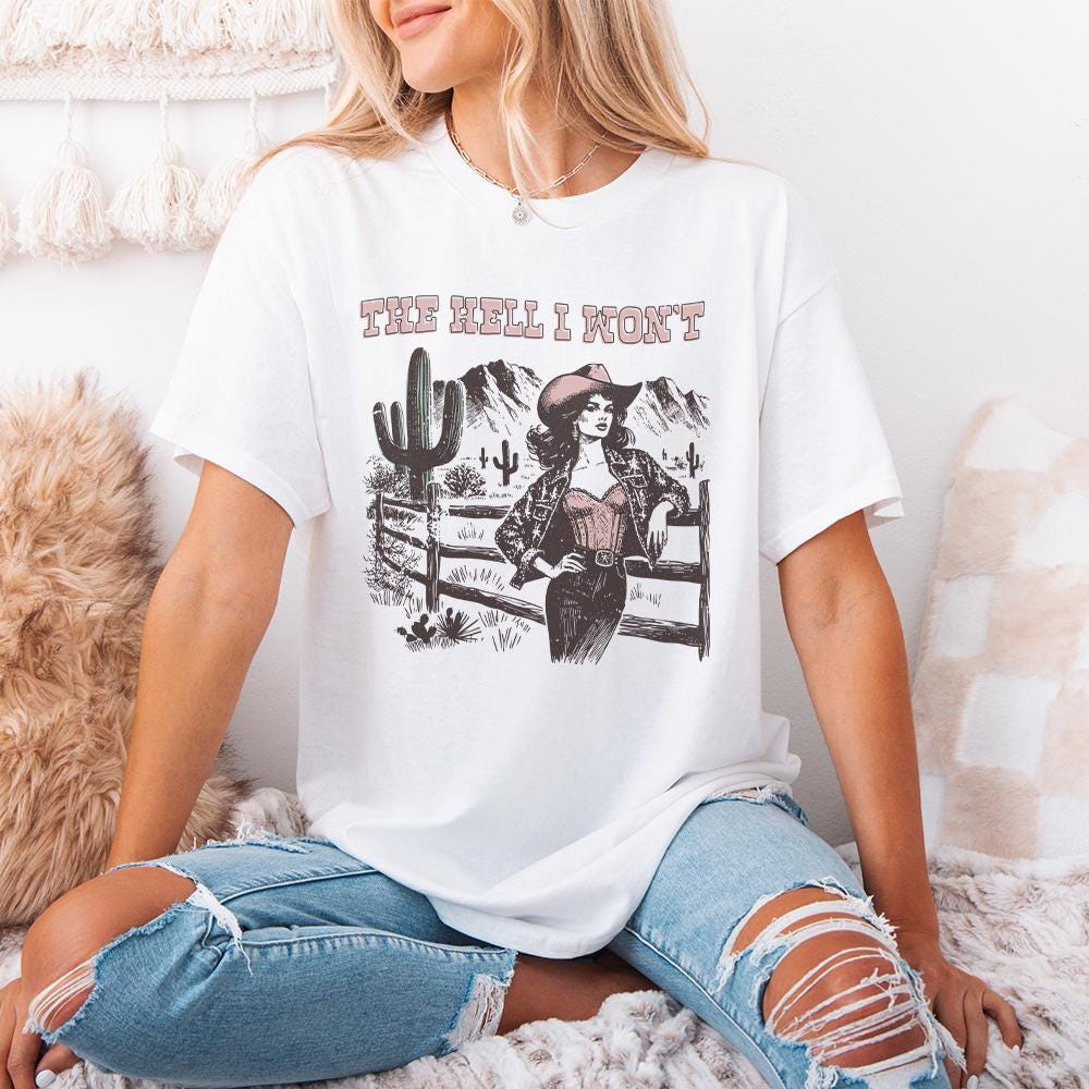 The Hell I Won't PNG, Retro Sublimation Download - 300 DPI Design for