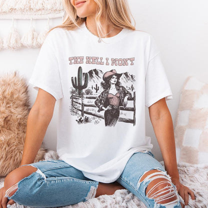 The Hell I Won't PNG, Retro Sublimation Download - 300 DPI Design for