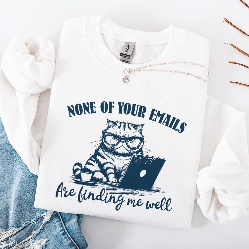 Funny Grumpy Cat Vintage Sarcastic Office Humor PNG Retro Shirt Design -