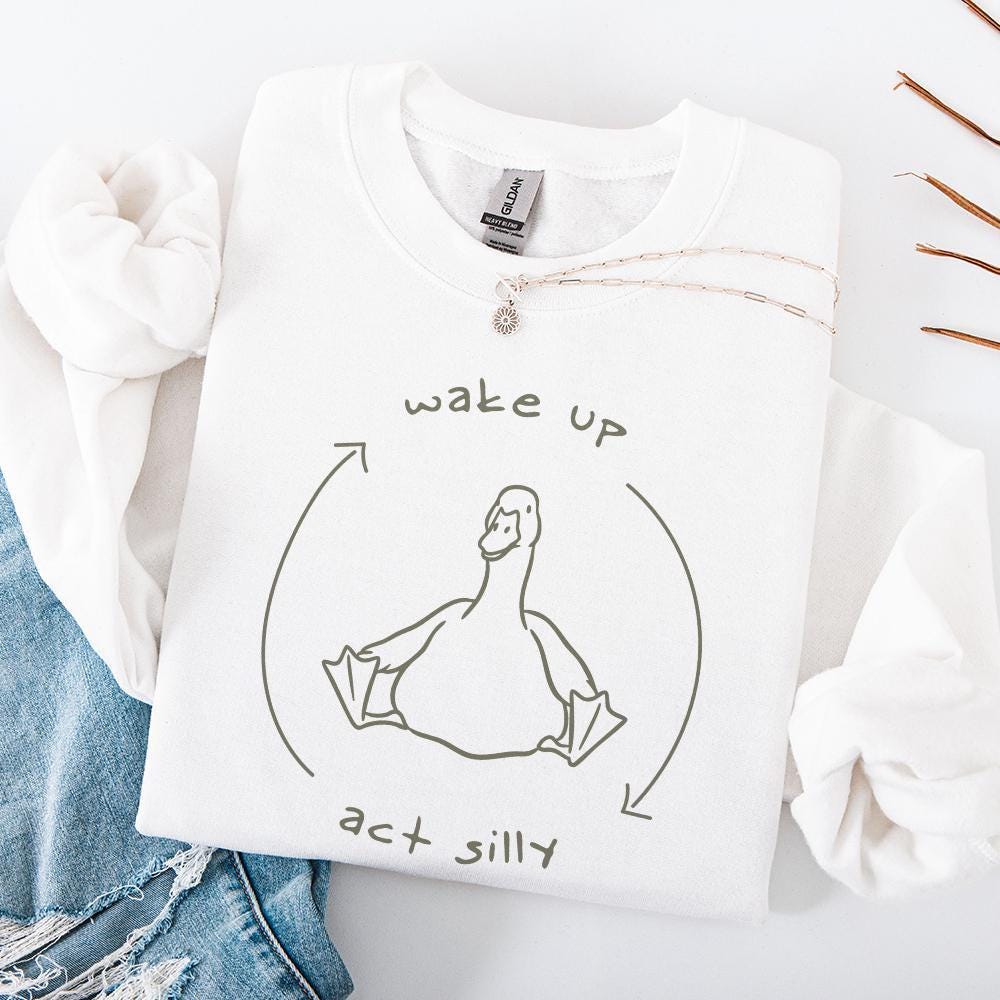 Wake up Act Silly PNG, Funny saying meme - 300 DPI Design for T-Shirt