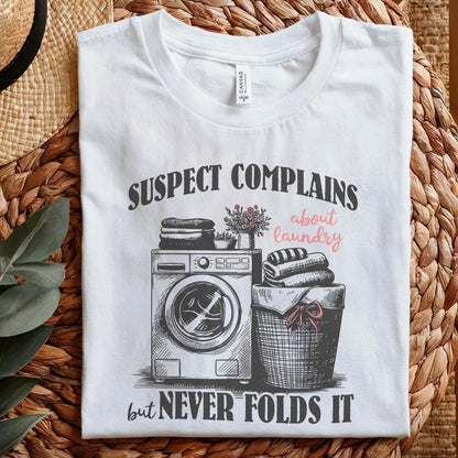 Suspect Complains About Laundry Png, Preppy Png - 300 DPI Design for